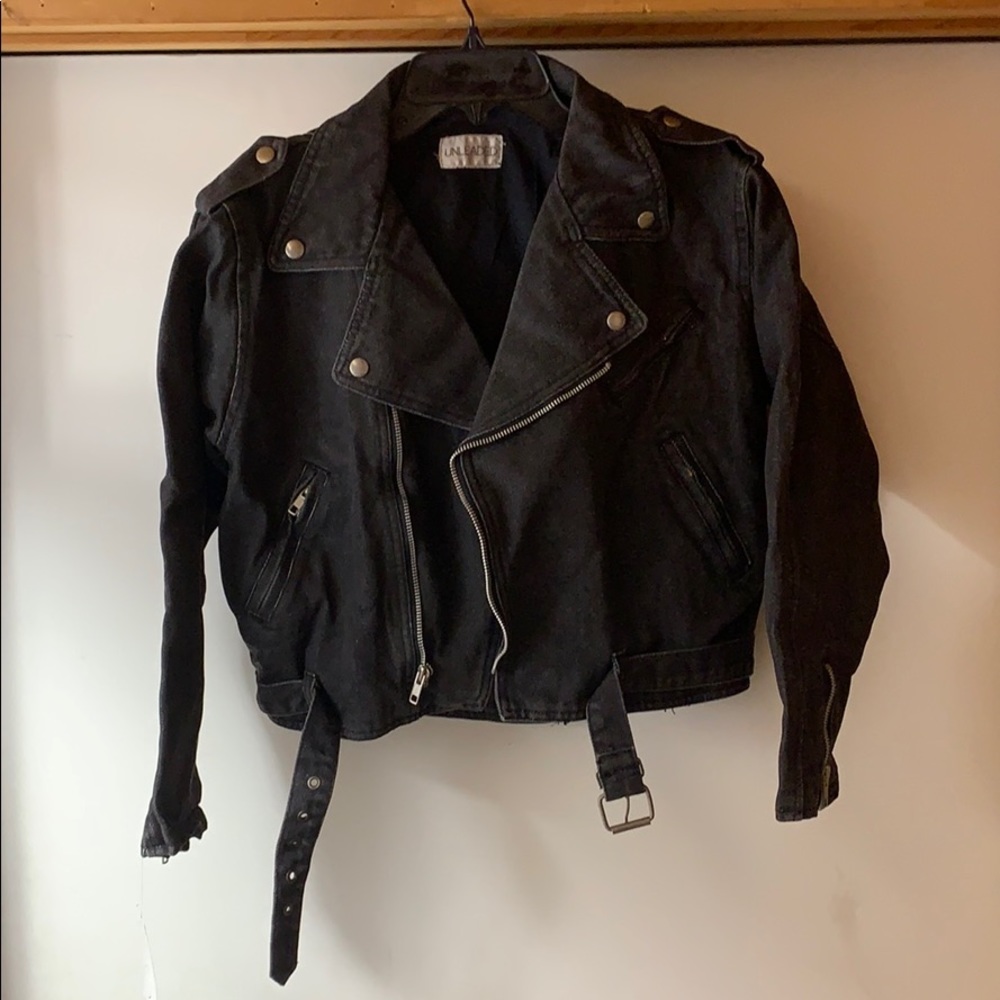 Black jean jacket